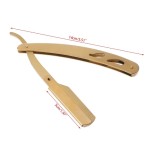 Brici metalic cu lama clasica pentru tuns / barbierit, culoare auriu Brici metalic cu lama clasica pentru tuns / barbierit, culoare auriu